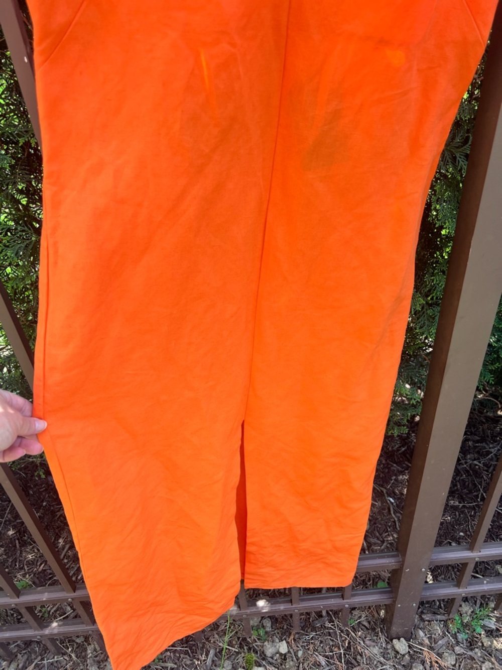Massimo Dutti NWT Bright Orange long dress